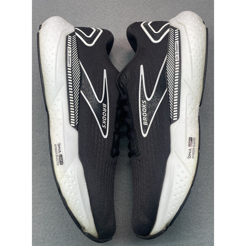 Brooks Glycerin GTS 21 Mens Size 10.5 Black Athletic Running Shoes Sneakers - Picture 5 of 8